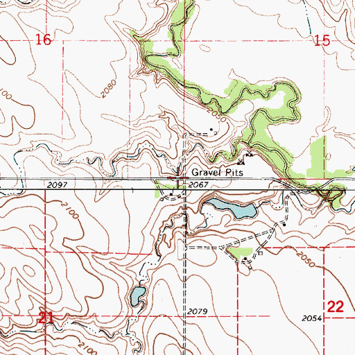 Topographic Map of Township of Jones, SD