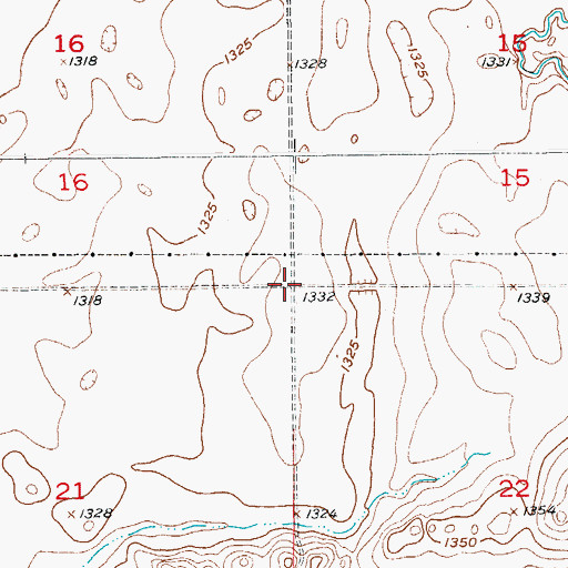 Topographic Map of Township of East Hanson, SD