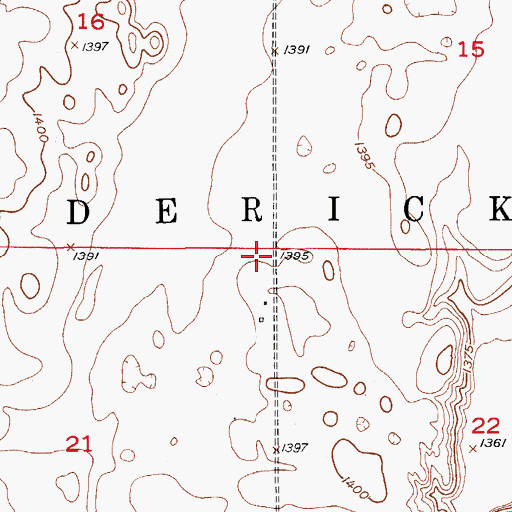 Topographic Map of Township of Frederick, SD
