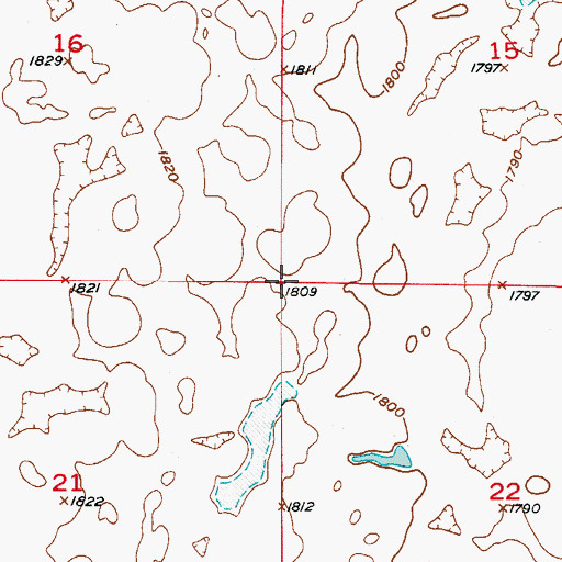 Topographic Map of Township of O'Neil, SD