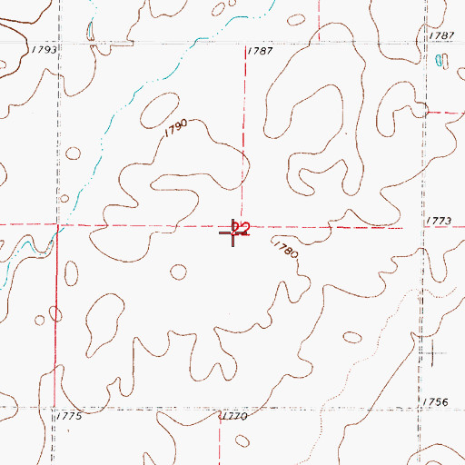 Topographic Map of Township of Blaine, SD