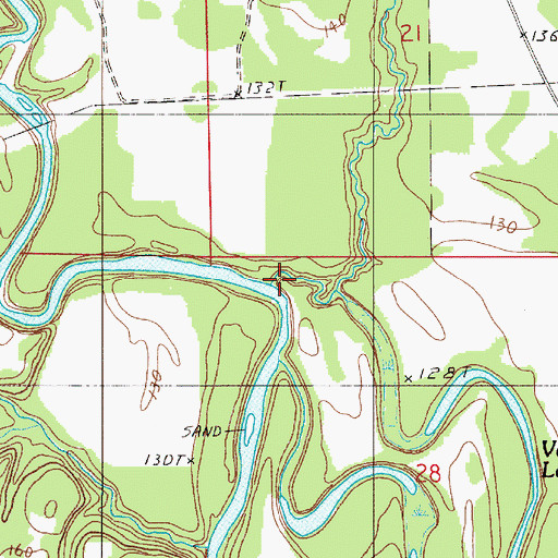 Topographic Map of Silver Creek, AL