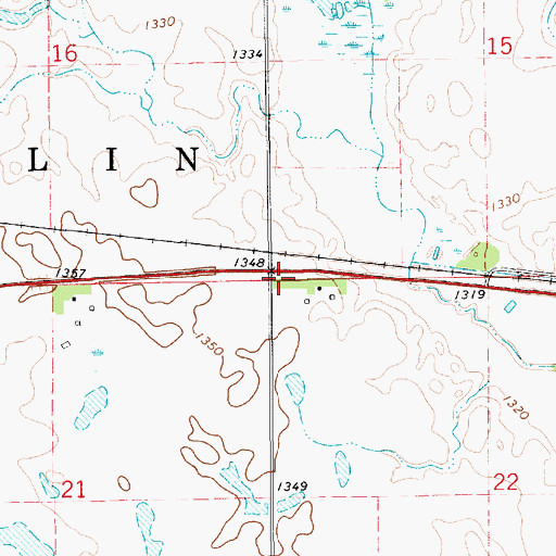 Topographic Map of Township of Franklin, SD