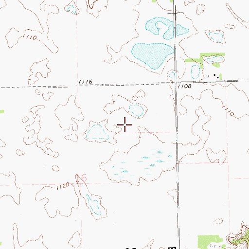 Topographic Map of Township of Bryant, SD