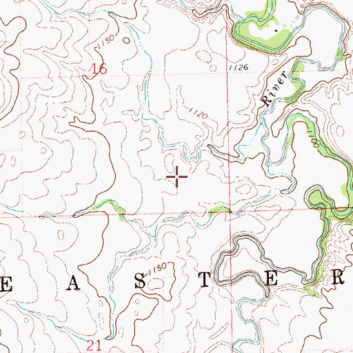 Topographic Map of Township of Easter, SD