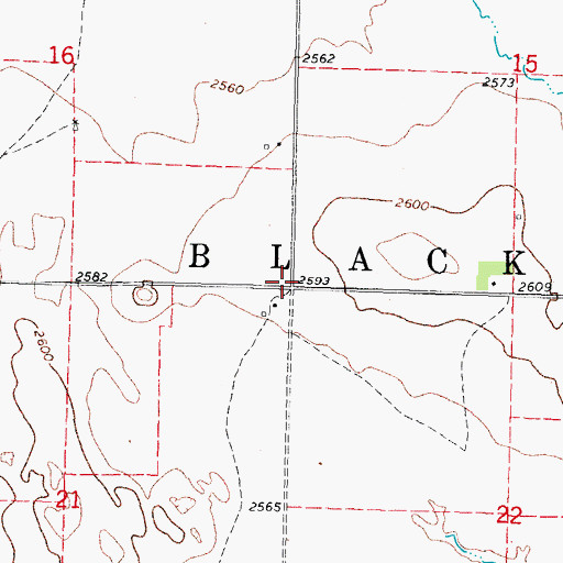 Topographic Map of Township of Blackpipe, SD