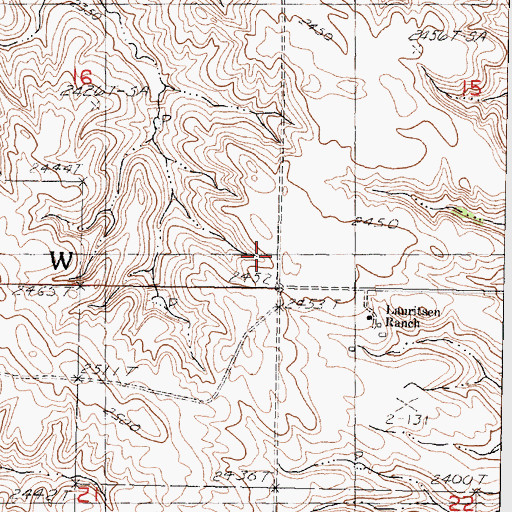 Topographic Map of Township of Fairview, SD