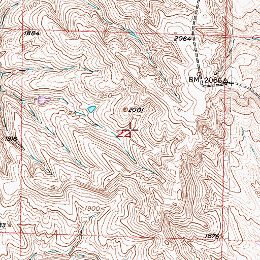 Topographic Map of Township of Westover, SD