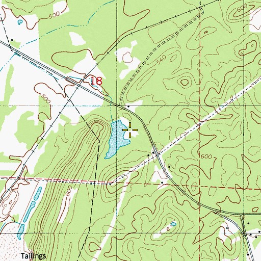 Topographic Map of Simpson Spring, AL