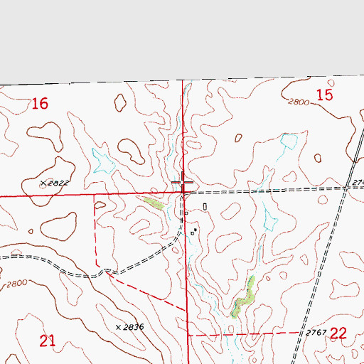 Topographic Map of Township of Eagle, SD