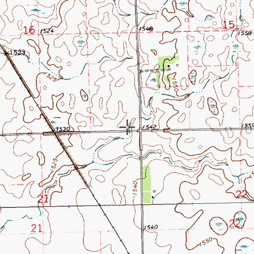 Topographic Map of Township of Canistota, SD