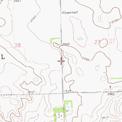 Topographic Map of Township of Trail, SD