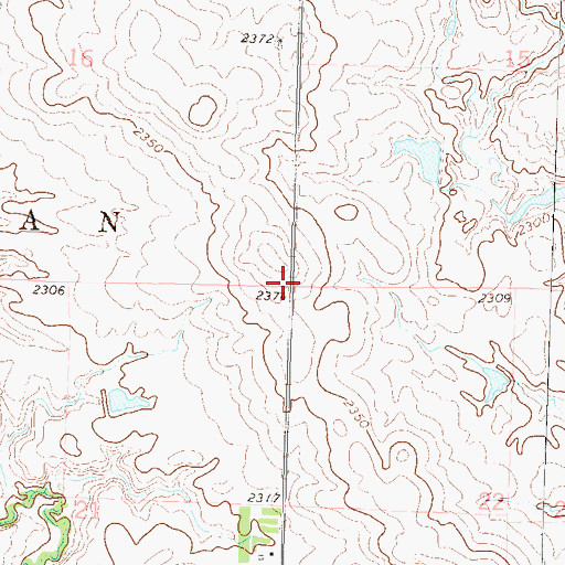 Topographic Map of Township of Sherman, SD