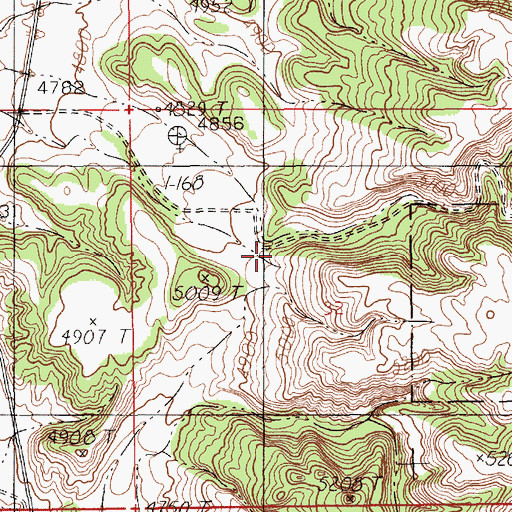 Topographic Map of Thomson Canyon, WY