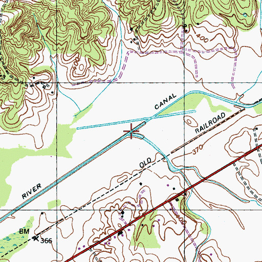Topographic Map of Kings Creek, TN