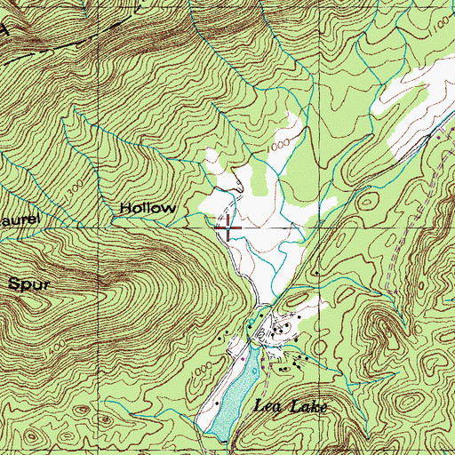 Topographic Map of Laurel Hollow, TN
