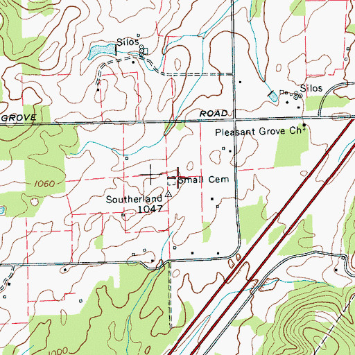 Topographic Map of Small Cemetery, TN