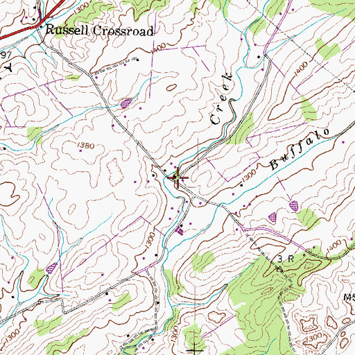 Topographic Map of Speedwell Church, TN