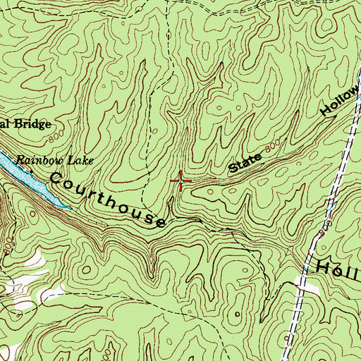 Topographic Map of State Hollow, TN