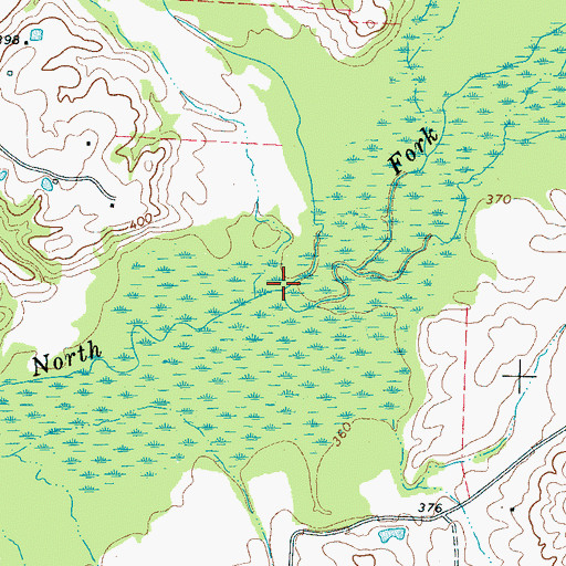 Topographic Map of Watkins Creek, TN