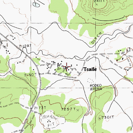 Topographic Map of Sehili, AZ