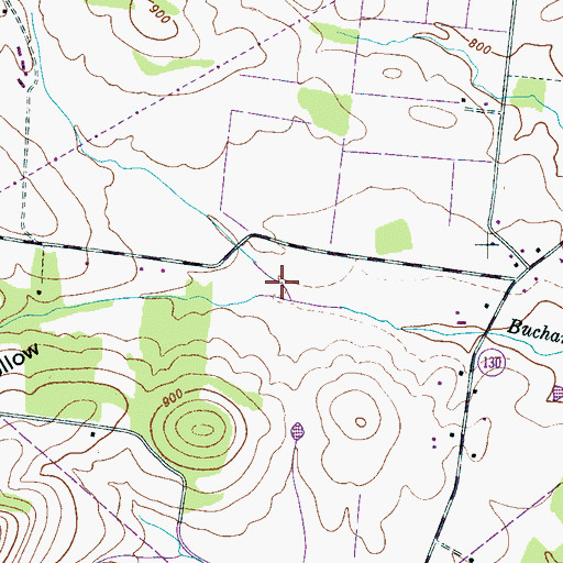 Topographic Map of Adams Hollow, TN