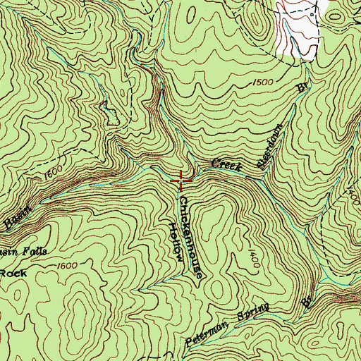 Topographic Map of Chickenhouse Hollow, TN