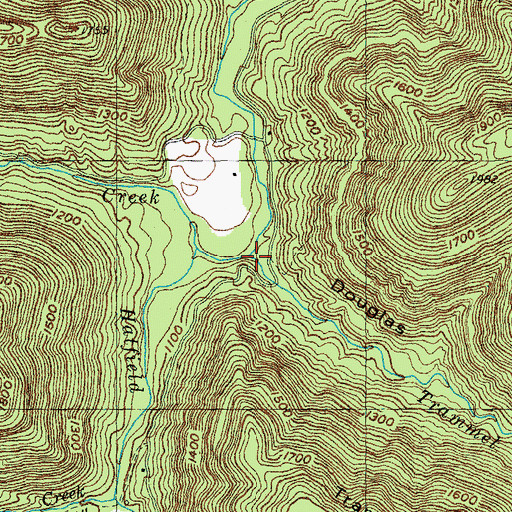 Topographic Map of Douglas Hollow, TN