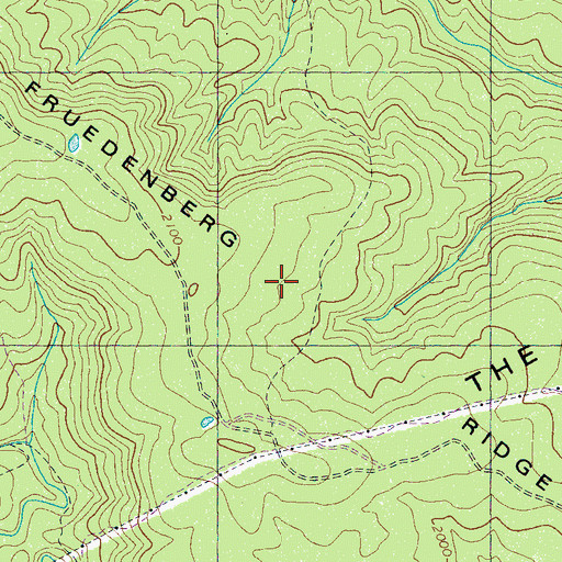 Topographic Map of Fruedenberg Ridge, TN