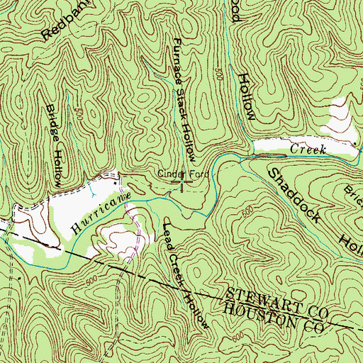 Topographic Map of Furnace Stack Hollow, TN