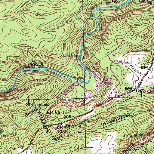 Topographic Map of Galbreth Branch, TN