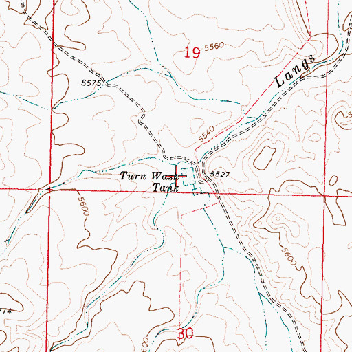 Topographic Map of Turn Wash Tank, AZ