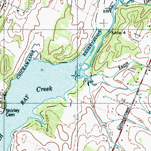 Topographic Map of Ison Spring Branch, TN