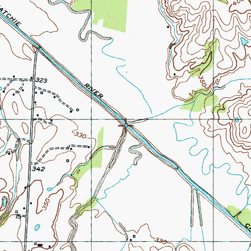 Topographic Map of Jones Creek, TN