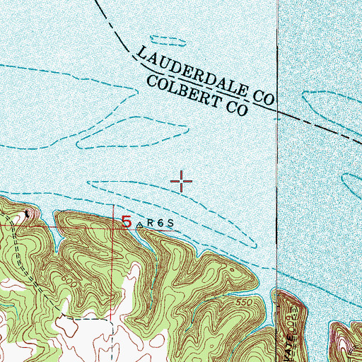 Topographic Map of Wilson Lake, AL