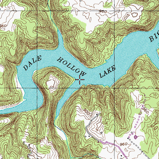 Topographic Map of Marr Branch, TN