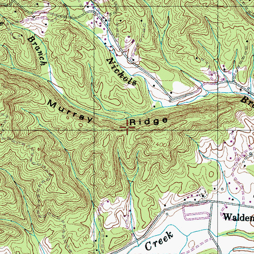 Topographic Map of Murray Ridge, TN