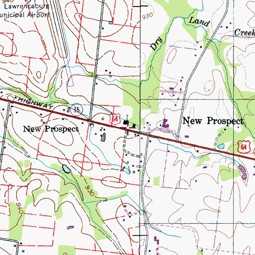 Topographic Map of New Prospect, TN