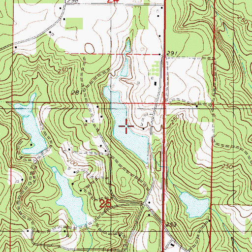 Topographic Map of H G Quinnelly Lake, AL