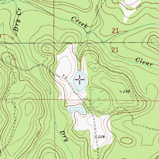 Topographic Map of Lawrence Pond, AL