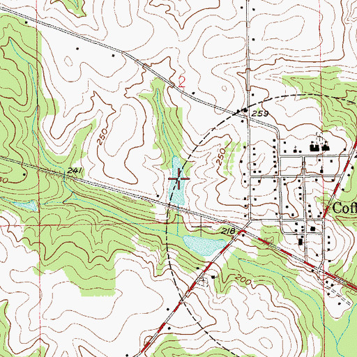 Topographic Map of Murdock Pond, AL