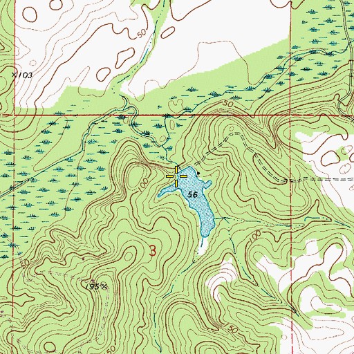 Topographic Map of Broughton Dam, AL
