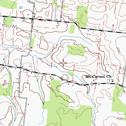 Topographic Map of Ragsdale Road Airport, TN