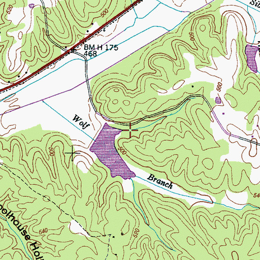 Topographic Map of McNairy Cypress Watershed Dam Number Seventeen, TN