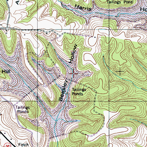 Topographic Map of Hooker Chemical Pond B, TN