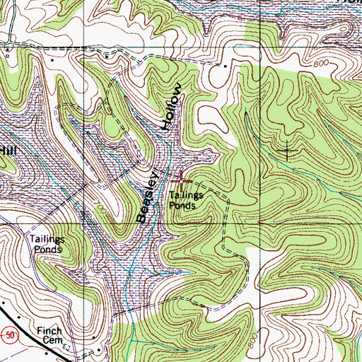 Topographic Map of Hooker Chemical Dam B, TN