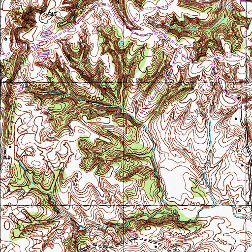 Topographic Map of OFDBA Dam Number 60-13, TN