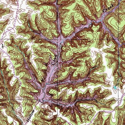 Topographic Map of OFDBA Lake Site Number 60-6, TN