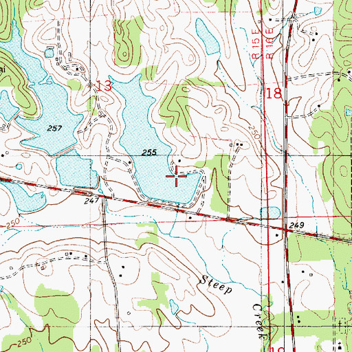 Topographic Map of Wynn and Harrell Number 2 Dam, AL