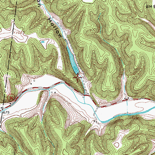 Topographic Map of Jennings Creek Watershed Dam Number Fifteen, TN